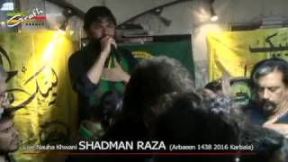 Chehllum Ko Karbala Mein Jo Aayin Wo Bibiyan By Shadman Raza Karachi | Arbaeen Karbala 1438 2016