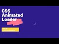 Animated CSS Loader 2021 | Ring Loader | HTML & CSS Tutorials for Beginners
