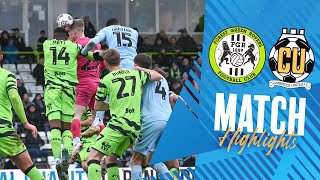 MATCH HIGHLIGHTS | Forest Green Rovers 2-1 Cambridge United