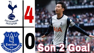 Tottenham vs Everton (4-0) HIGHLIGHTS \u0026 Goals | son heung min two Goal vs everton today