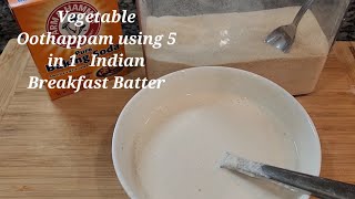 Oothappam/ Vegetable Oothappam/ How to make Oothappam/ 5 in 1 south Indian Breakfast