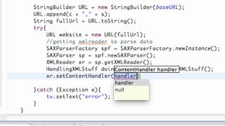 Android Application Development Tutorial 157 SAXParserFactory and XMLReader YouTube