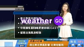 2023/02/02 東北季風持續影響 北、東濕涼迎風面短暫雨