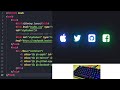ASMR Programming - HTML CSS Glowing Icon Animation - No Talking