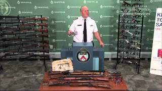 485 Firearms Recovered in 2013 'Pixels For Pistols' #AmnestyTO | @TorontoPolice Chief William Blair