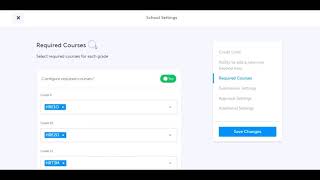 Course Selection: Configure Course Selection Settings