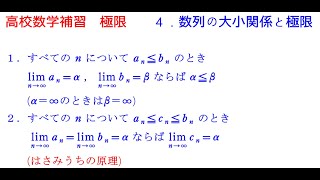 極限(数学Ⅲ)04 数列の大小関係と極限