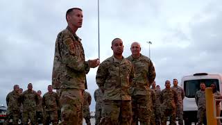 6AMW Commander visits 6 AMXS to Step Promote