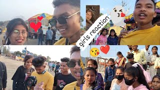 girl's reaction video Chabi Mela 11/1/2024#trending#new#video👻😘❤️#reaction