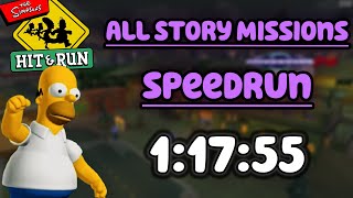 The Simpsons: Hit \u0026 Run All Story Missions Speedrun in 1:17:55