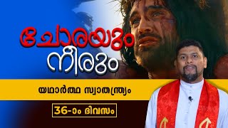 യഥാർത്ഥ സ്വാതന്ത്ര്യം | CHORAYUM NEERUM | DAY 36 | Fr Starzon J Kallikadan