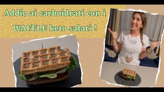 Waffles keto salati, zero carboidrati