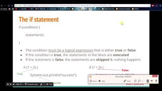 Java Lesson 4: The If Statement