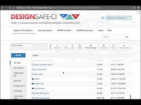 Designsafe Quickstart Upload Youtube