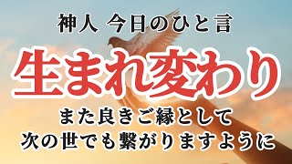 【神人今日のひと言】〜生まれ変わり〜死後の関係〜愛〜あなたを幸せにする言葉〜