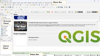 QGIS Series 3: Basic Introduction to Qgis Interface and How to Add Panel, toolbar, and Layers |