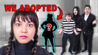 WE ADOPTED WEDNESDAY BEST FRIEND | WHAT IF ENID GOT ADOPTED BY ADDAMS FAMILY BY CRAFTY HACKS PLUS