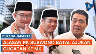 Alasan RK-Suswono Tak Jadi Ajukan Gugatan ke MK