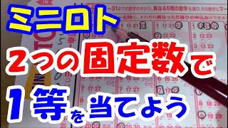 【裏ワザ】ミニロト固定数2つで１等をとにいくぞーエイエイオー