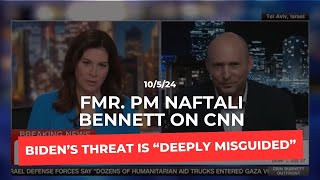 Fmr Prime Minister Bennett responds to President Biden’s statement on arms halt