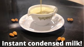 Instant condensed milk in two minutes/ super easy and super quick condensed milk recipe🥛