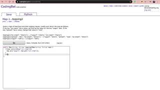 Map-1 (topping2) Java Tutorial || Codingbat.com