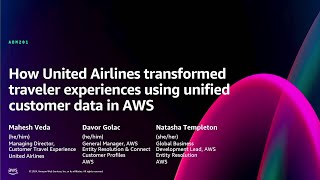 AWS re:Invent 2024 - Unified customer profiles and connected journeys with United Airlines (ADM201)