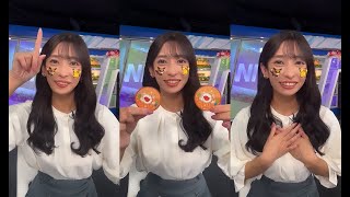 24.09.15 23:05~ Instagram live インスタライブ 『気を抜くとスーパー感謝タイム🥲』  #山岸愛梨 🍙 左右反転