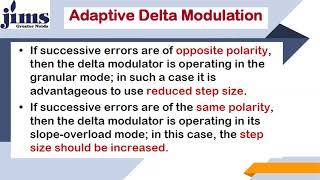 17 Adaptive Pulse Code Modulation