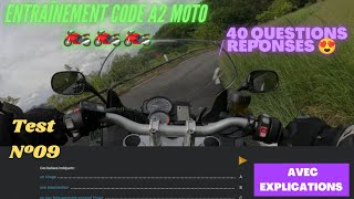 Entrainement au code A2 ETM moto 2024 Test N°9