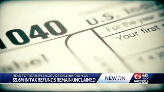 Louisiana treasurer: $5.6M in tax refunds remain unclaimed