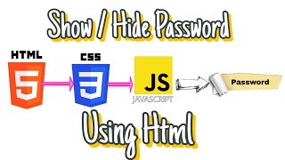 Show Hide password using HTML,Css,Javascript