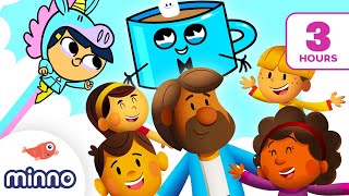 3 Hour Christian Cartoon Marathon! (Minno Animated Originals) | Bible Stories for Kids