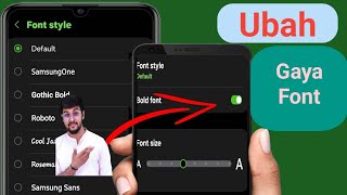 Cara Mengubah Gaya Font di Samsung(2024)? Ubah Gaya Font.