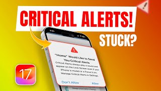 Solving "Home" Would Like to Send You Critical Alerts Error on iPhone | Remove Critical