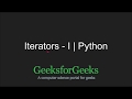 Python Programming Tutorial | Iterator Functions - Part 1 | GeeksforGeeks