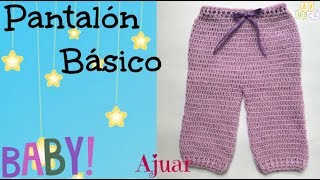 👖Pantalón  Bebé 0-3 m tejido a Crochet👖/ Ganchillo ajuar bebé/ Baby  trousers 0-3 m to Crochet