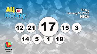 Wisconsin Lottery MiddayDraw 01/17/2025