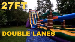 27ft Inflatable Water Slide TIKI PLUNGE