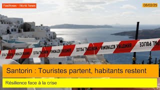 Les touristes fuient Santorin, mais les habitants résilients restent