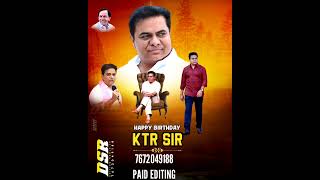 HAPPY BIRTHDAY KTR SIR #ktrlive #telangana #telugu #hyderbad #ktr #kcr #BRS #TRS #viral #shorts