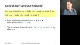 Partial Application - Programming Languages, Part A