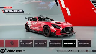 F1 22 PS5 | All Car List F1 F2 & Supercar And Driver [Including Champions Edition] [4K]