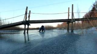 Retkiluistelun tekniikkaa - sillan alitus