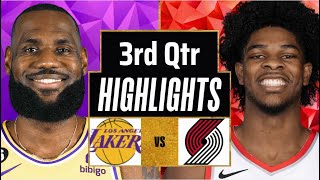 Los Angeles Lakers vs Portland Trail Blazers Full Highlights 3rd Qtr | Feb 20 | 2025 NBA Highlights