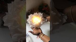 കത്തുന്ന പുസ്പ്പം 💡🌸|faslunisar #diy #shorts