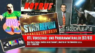 RTL Vorschau- und Programmtrailer (1992 \u0026 1993)