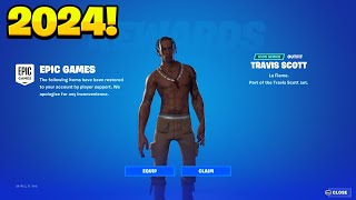 How To Get TRAVIS SCOTT Skin For FREE in Fortnite 2024!