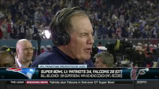NFL Primetime   Super Bowl 51   Postgame Interview with Bill Belichick and Chris Berman