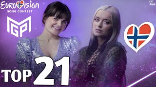 Melodi Grand Prix 2023 - My Top 21 (Norway 🇳🇴 Eurovision 2023)